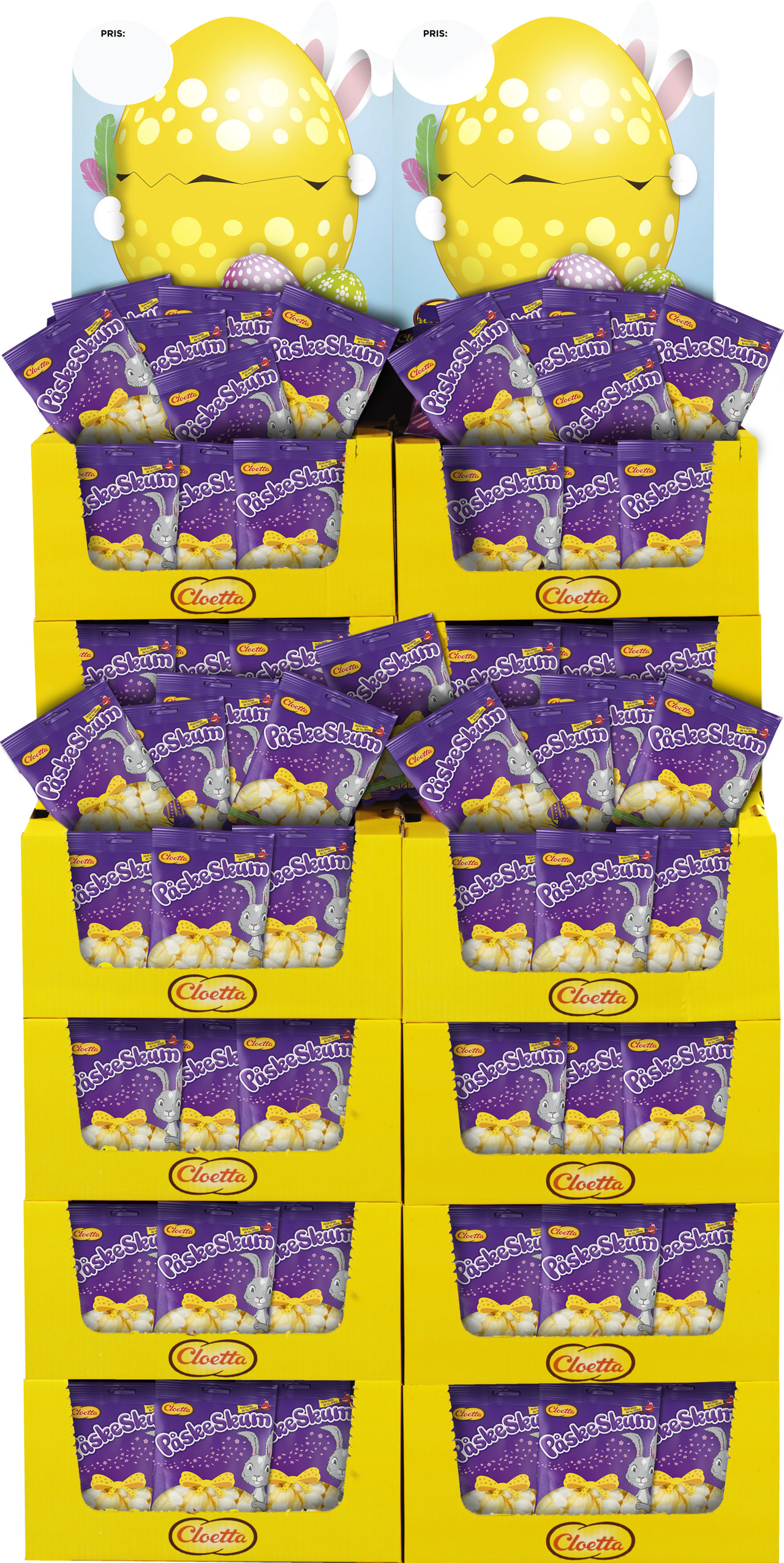 Cloetta Påskeskum 100g Halvpall