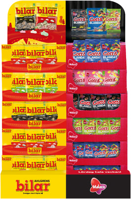Ahlgrens/G&B mix 100-160g Display